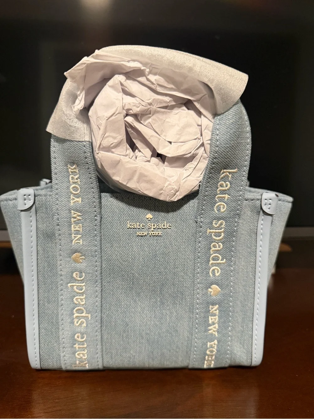 kate spade Light Blue Denim Mini Tote